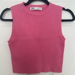 pink zara top